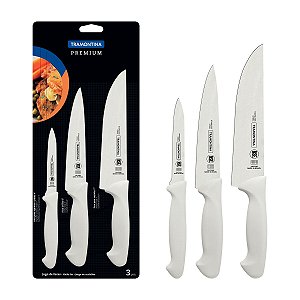 Conjunto Facas Inox 3 Pcs Premium Tramontina 24499811