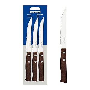 Conj Facas Inox 3 Pcs Tradicional Tramontina 22200305