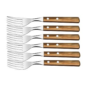 Conj Garfos Inox 6 Pcs Polywood Tramontina 21198416