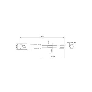 Chave Canhao Tubular 13Mm Tramontina 41450013