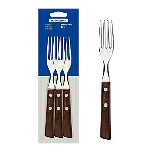 Kit Garfos Inox 3 Pçs Tradicional Tramontina 22202300