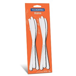 Conjunto Facas Inox 6 Pcs Buzios Tramontina 23751604