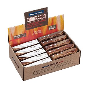 Faca Churrasco Jumbo 5 Polywood Madeira Tramontina 21199449