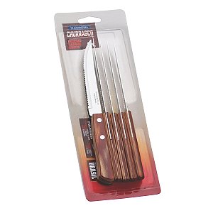 Conjunto Facas Inox 6 Pcs Polywood Tramontina 21198415