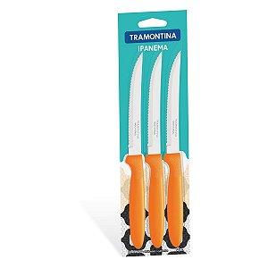 Conjunto Facas Inox 3 Pcs Ipanema Tramontina 23360345