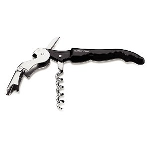 Saca-Rolhas Abridor Inox Cabo Preto Tramontina 26338000