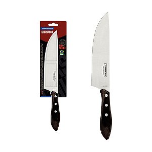 Faca Carne 8 Inox Cabo Castanho Polywood Tramontina 21191198