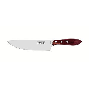 Faca Carne 8 Inox Cabo Vermelho Polywood Tramontina 21191078