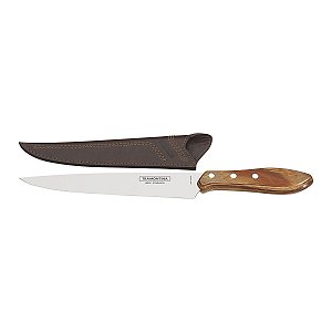 Faca Carne 8 Inox Cabo Natural Polywood Tramontina 21190048