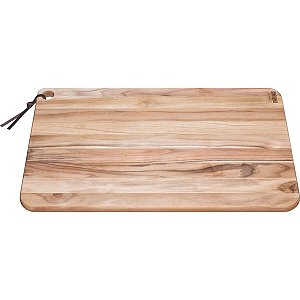 Tábua Churrasco S/ Sulco Madeira Teca C Tramontina 13219052