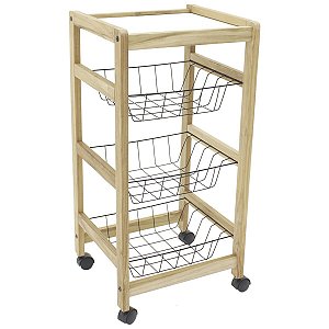 Fruteira Montável Madeira Prateleira Cesto Tramonti 13241352