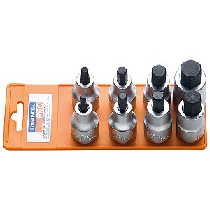 Jogo Soquetes 1/2 Allen 8 Peças Tramontina 44845508