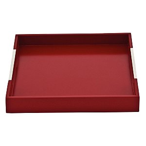 Bandeja Quadrada Vermelha C/ Alça Tramontina 10363367