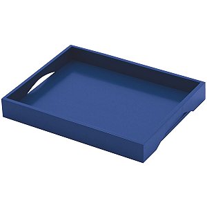 Bandeja Pequena Madeira Bebidas Azul Tramontina 10432808