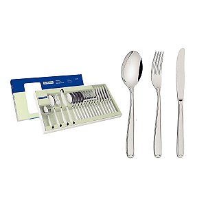 Faqueiro Aço Inox Com Faca Mesa 24 Pç. Tramontina 66901000
