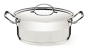 Caçarola Rasa Inox Fundo Triplo 24Cm 4,7L Tramontin 62623241