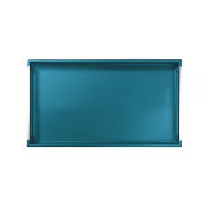 Bandeja Retangular Turquesa C/ Alça Tramontina 13016610