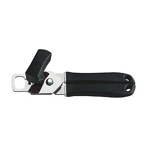 Abridor Latas Aço Inox Com Cabo Preto Tramontina 25605100