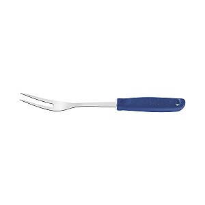 Garfo Trinchante Aço Inox Com Cabo Azul Tramontin 25650110