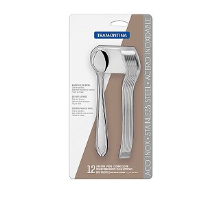 Conjunto Colheres Refresco Inox 12 Pç. Tramontina 66906206