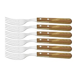 Conjunto Garfos Churrasco Inox Cabo Verm Tramontina 21110640