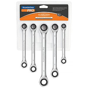 Jogo Chaves Estrela Com Catraca 5 Peças Tramontina 44634505