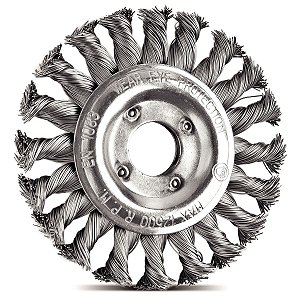 Escova Circular Arame Trançado 4.1/2''X1/2'' Tramon 42604104