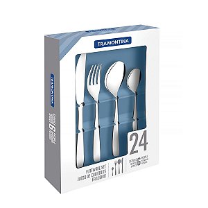 Faqueiro Aço Inox 24 Pç. Tramontina 66950004