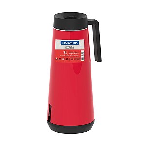 Bule Térmico Inox Vermelho Infusor 1 L Tramontina 61644106