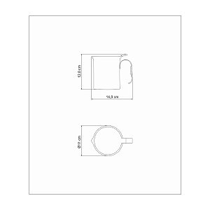Bule Inox P/ Café E Leite 10Cm 900 Ml Tramontina 61570100