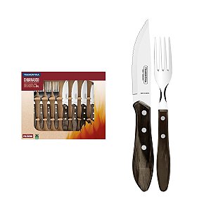 Garfo Faca Talher Churrasco Polywood Tramontina 21198959
