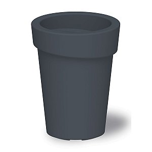 Vaso Cachepo Koppa Médio Grafite Tramontina 92761007
