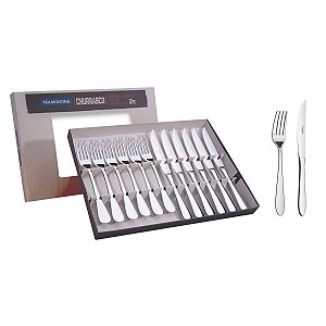 Garfo Faca Talher Inox Churrasco 12Pçs Tramontina 66982634