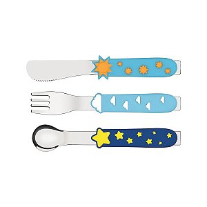 Garfo Faca Talher Bebe Infantil Cielito Tramontina 66974020
