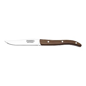 Faca Inox 4 Serrilhada Polywood Madeira Tramontina 21418094
