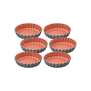 Jogo Mini Forma Alum 6Pc Bakery Cin Tramontina 27899061