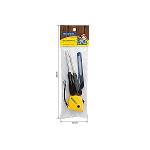 Kit Ferramentas 4 Pcs Tramontina 43408179