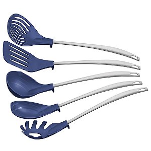 Jogo Utensilios Nylon 5Pc Movin Azu 25799150