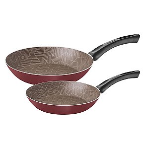 Jogo Frigideiras 2Pc Paris Vermelho Tramontina 28599700