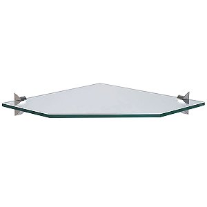 Prateleira Vidro Quadra Canto 25Cm 8Mm Tramontina 91221025