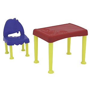 Mesa Cadeira Azul Vermelho Monster 92485000