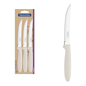 Facas Churrasco Inox 3Pc Ipanema Cinza Tramontina 23360366
