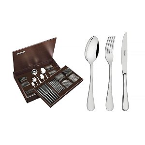 Faqueiro Aco Inox 101Pcs C/Estojo 66928865