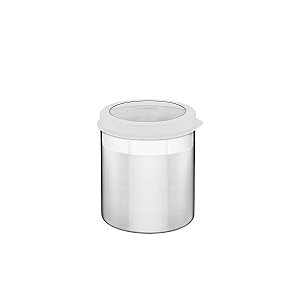 Pote Aço Inox Com Tampa Plástica Ø 14Cm 61227144