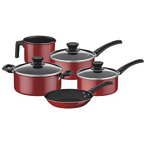 Jogo Panelas 5Pc Coimbra Vermelho Tramontina 20297740