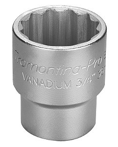 Soquete Estriado Cromo Vanádio 41 Mm - Encaixe 3/4 44853141