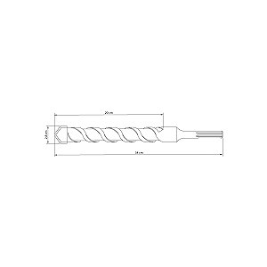 Broca Sds Max 28X200X340Mm 43149127