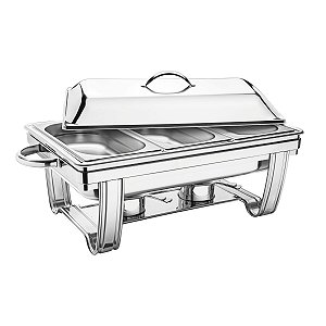Rechaud Retang.Aco Inox 3 Cubas 1/3 61047030