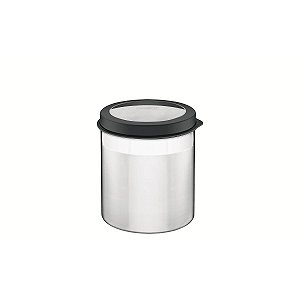 Pote Aço Inox Com Tampa Plástica Ø 14Cm 61227143