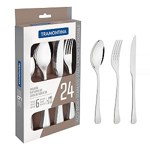 Faqueiro Inox Faca Churrasco 24 Pç. Tramontina 66945014